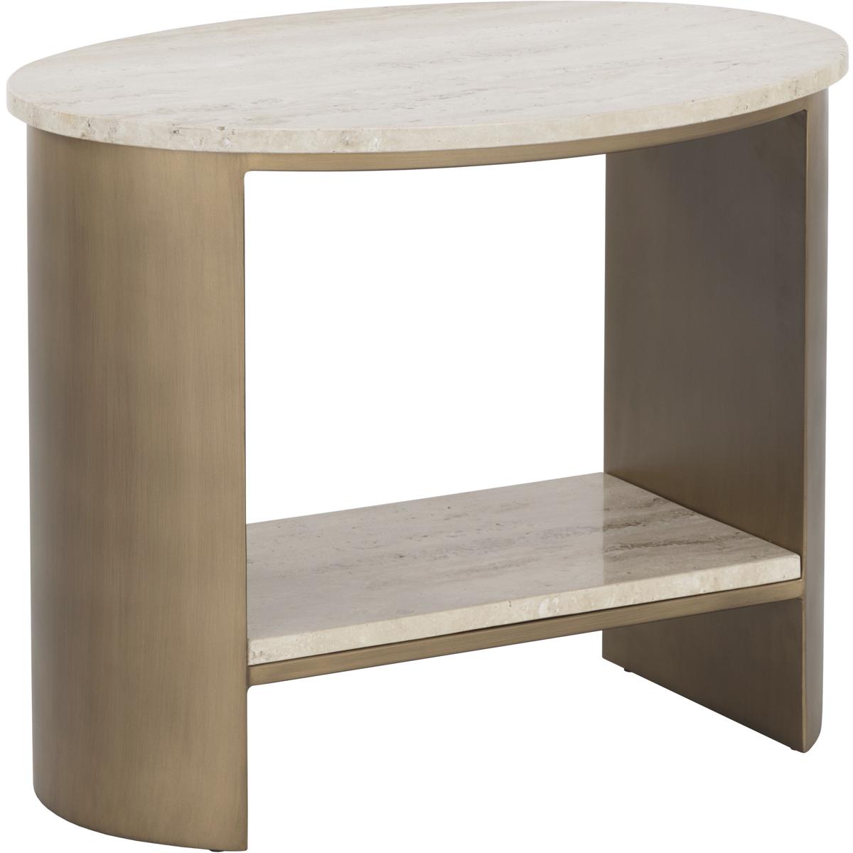 SUNPAN 110617 Roshni 26 X 21 inch Natural / Antique Gold Side Table